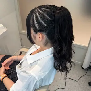 ロング ヘアアレンジ 透明感🍨レイヤー ヘアセット/miyuのヘアスタイル