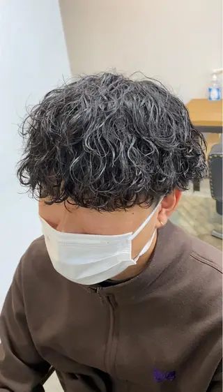 パーマ メンズ シャドウパーマ/ 波巻パーマYu-Kiのヘアスタイル