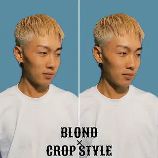 ショート カラー パーマ メンズ &CREW スタッフのヘアスタイル