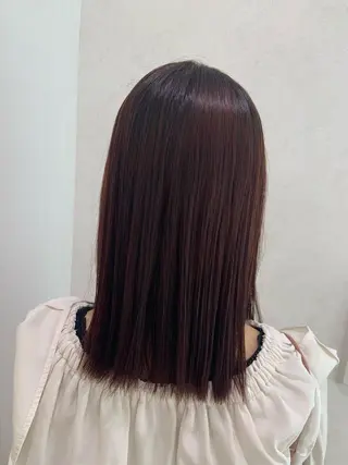 ミディアム カラー パーマ ヘアアレンジ ハイトーンカラー🤍 山下 優華のヘアスタイル