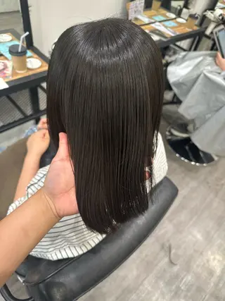 ミディアム パーマ 艶髪レイヤー上田 紗也🇰🇷💗のヘアスタイル