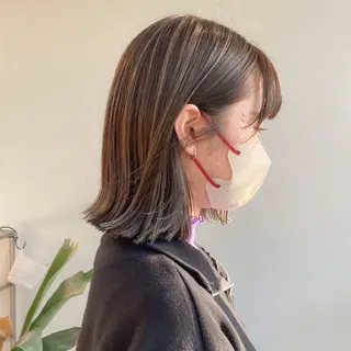 ミディアム カラー 中屋恵美🎨 Designカラーのヘアスタイル