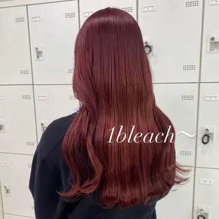 ロング カラー 🌼リナ🌼赤み消し オリーブ/ブラウンのヘアスタイル