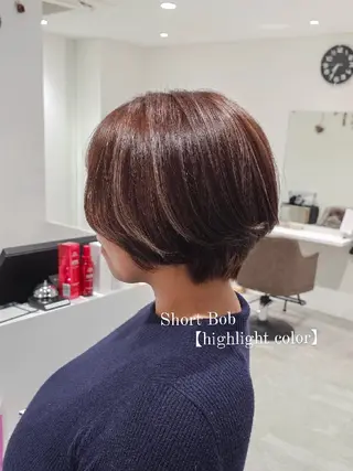 ショート カラー E Komo hair所属・Wow❕E Komo hair 永井一輝のヘアスタイル