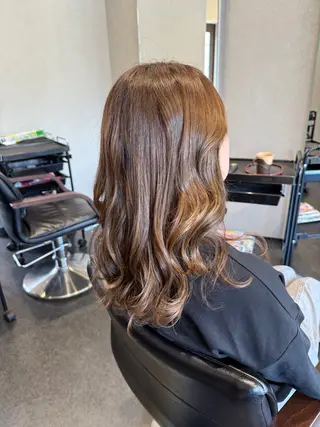 セミロング 髪質改善⚡️カラー 🍀武久 誠🍀のヘアスタイル