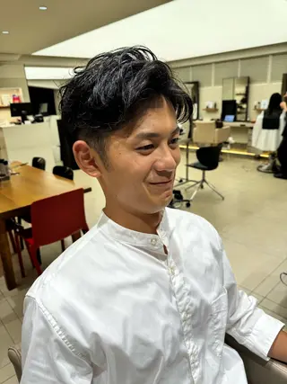 パーマ ボブ/ハイトーン あべまさきのヘアスタイル