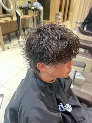 パーマ メンズ SENA 再現性 パーマと縮毛矯正のヘアスタイル