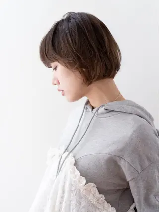 ショート カラー パーマ 穂乃香 BEAUTRIUMのヘアスタイル