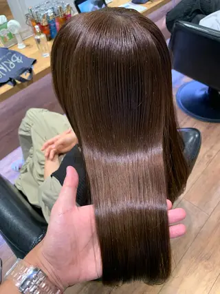 ロング コテ巻きパーマ/韓国 パーマ/佐野のヘアスタイル