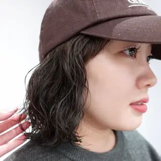 ミディアム カラー パーマ ヘアアレンジ 🌐サトウ リョウ🌐のヘアスタイル