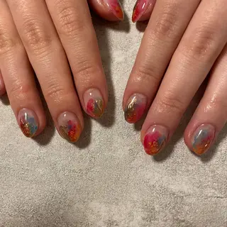 ミディアム ネイル Re:st〔リスト〕所属・ayane Re:st〔リスト〕のネイルデザイン