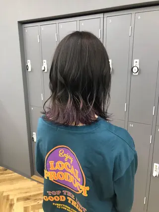 ミディアム カラー GIEN 末吉 海斗のヘアスタイル