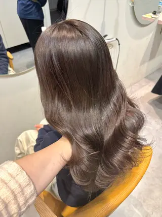 セミロング カラー ayaka♡ 柔らかカラーのヘアスタイル