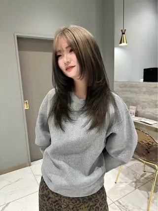 ロング 栁澤 風花/メンズパーマのヘアスタイル