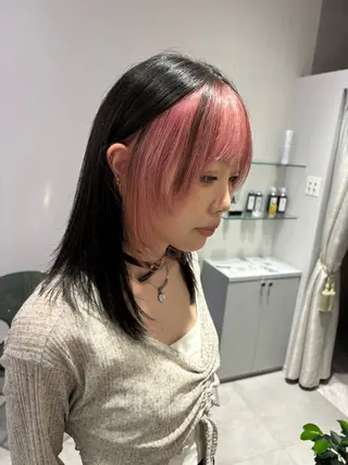 ミディアム カラー 💗モテガーリー💗 rumi♡のヘアスタイル