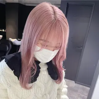 セミロング カラー MiL所属・✨ハイトーン✨ 濱田知孝のヘアスタイル