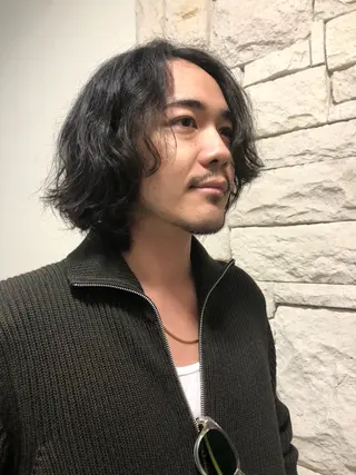 パーマ ヘアアレンジ メンズ ainico+所属・メンズ特化✂️栗原 侑也のヘアスタイル