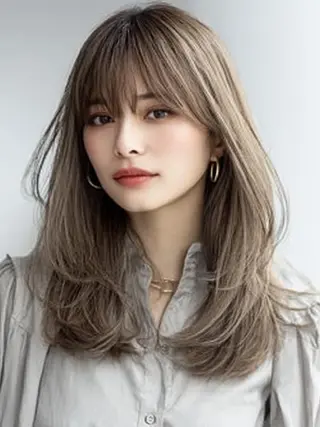 セミロング 生艶髪＆レイヤー🔔 渋谷お薦めNo.1✨のヘアスタイル