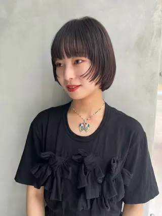 ショート 銀座/MINX 宇都 愛梨/デザインカットのヘアスタイル