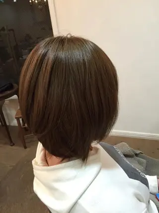 ショート ミディアム セミロング ロング カラー パーマ 三好 美里のヘアスタイル