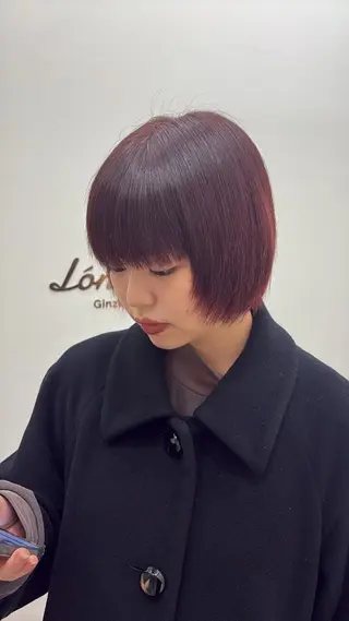 カラー 桃崎 晏地のヘアスタイル