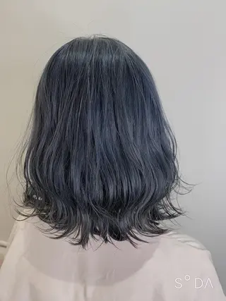 ミディアム カラー 店長ハイトーンカラー 柞山史奈のヘアスタイル