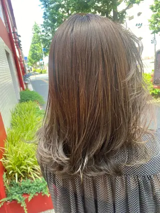 ミディアム カラー ✨垢抜け✨3Dカラー 山本美侑のヘアスタイル