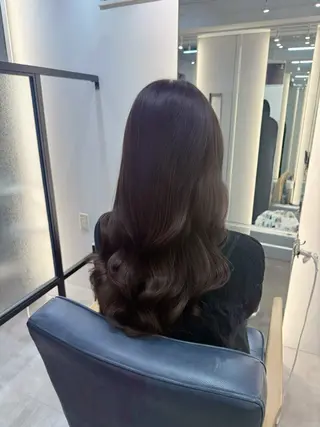 ロング パーマ 韓国ヘア/韓国風 パーマ/kazueのヘアスタイル