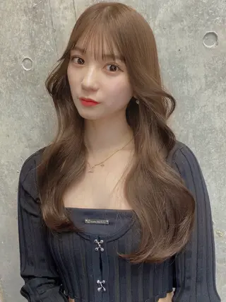 ロング 韓国/ワンホンヘア 髪質改善/MaCoのヘアスタイル