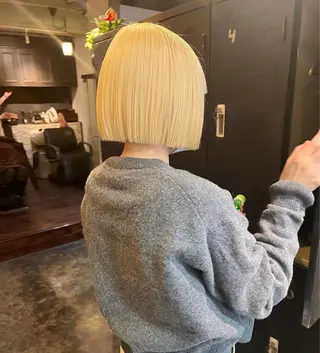 ショート ブリーチ/ハイトーン /心斎橋/カノンのヘアスタイル