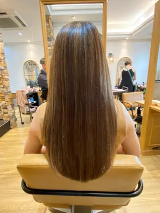 ロング 千 田のヘアスタイル