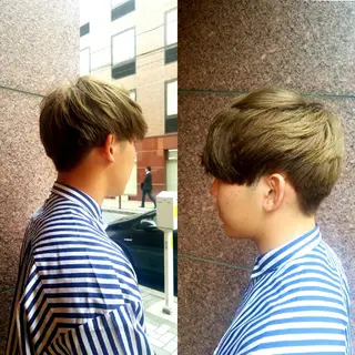 メンズ カラー ショート EMANON名古屋所属・美谷添（ミヤゾエ） まどか大人ヘアサロンのヘアスタイル