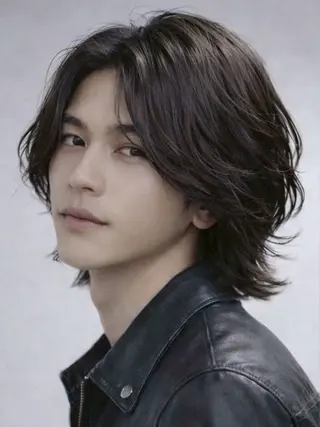 ミディアム メンズ 毛流れパーマ/ 柏/メンズ/ ハルキのヘアスタイル