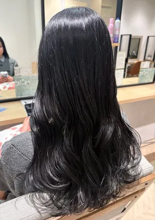 ロング カラー あさかわ みほのヘアスタイル