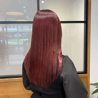 ロング カラー ついざき はるかのヘアスタイル