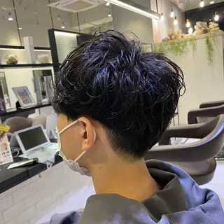 ショート パーマ メンズ earth南柏所属・野老 海音のヘアスタイル