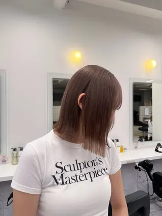 ミディアム カラー ヘアアレンジ Over hair所属・Over hair_ misakiのヘアスタイル