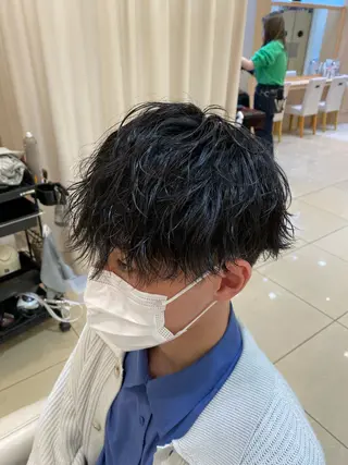 ショート パーマ メンズ メンズ特化型美容師 栗山勇人のヘアスタイル