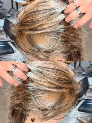 ショート カラー メンズ センターパート職人 店長/TSUBASAのヘアスタイル