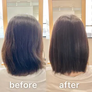 ミディアム KIZU 髪質改善 オカルト怪談のヘアスタイル