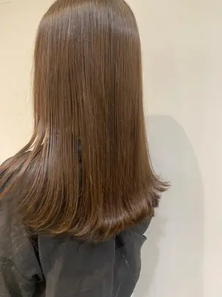 セミロング 透明感カラー/似合わ せカット/大島実加永のヘアスタイル