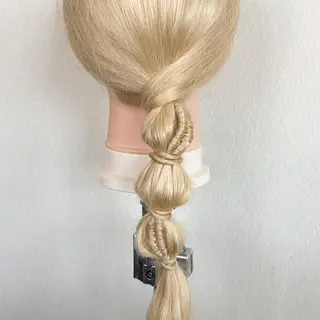 ロング ヘアアレンジ 艶暖色カラー🍒 縮毛矯正ほののヘアスタイル