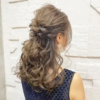 ロング まつパ・ヘアセット ♡Chinami♡のマツエク・マツパデザイン