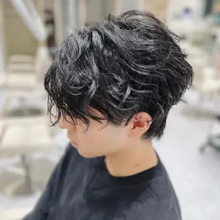 パーマ メンズ Ash宮前平店 鈴木和也のヘアスタイル