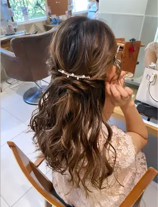 ヘアアレンジ 吉水 彩乃 /ボブ/透明感カラーのヘアスタイル