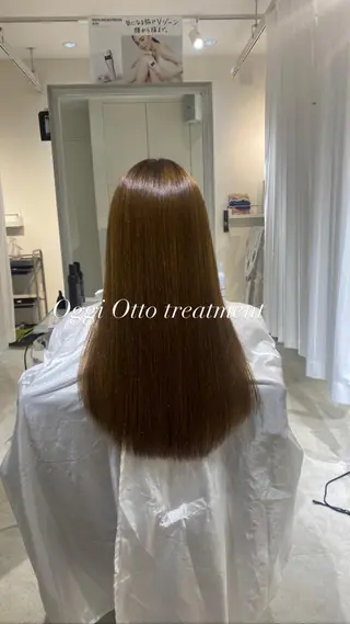 ロング 縮毛矯正とレイヤー カット/杉村凜汰郎のヘアスタイル