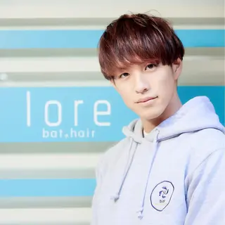 ショート カラー パーマ メンズ lore下北沢 Officialのヘアスタイル