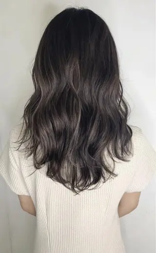 セミロング カラー 京都大人女性ショート 徒歩1分/秋山のヘアスタイル