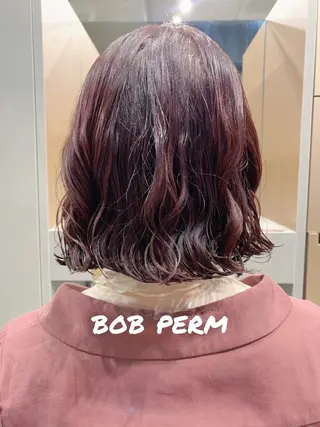 パーマ ボブパーマコテ巻き風 パーマNo1深江秀平のヘアスタイル