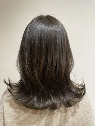 ミディアム カラー 【azure横浜】 🧸misaki🌸のヘアスタイル